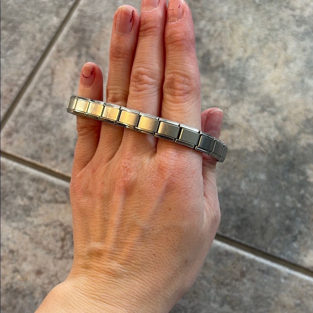Silver and Gold Link Bracelet
